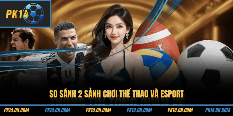 Khám Phá Sảnh Cá Cược Thể Thao Và Sảnh Esport Tại PK14 2 So sánh 2 sảnh chơi thể thao và Esport